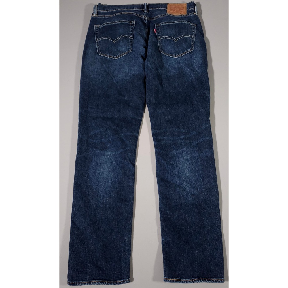 Levi's 511 Slim Fit Jeans Mens 33x32 Dark Wash Blue Denim Pants 04511-2368 - Picture 7 of 7